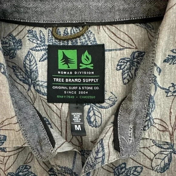 Tree Brand Supply camp shirt men’s size medium - Picture 2 of 7